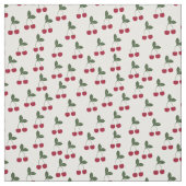 Tissu Motif de cerises rouges (Échantillon)