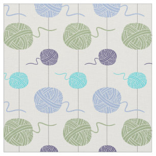 Tissu Motif de chaîne de boules de fils de couleur Cool