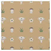 Tissu Motif de champignons mignons (Détail)