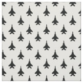 Tissu Motif de chasse d'aigle noir et blanc (Échantillon)