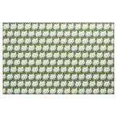 Tissu motif de chat blanc (Yard)