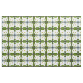 Tissu motif de chat blanc (Yard)
