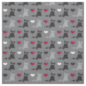 Tissu motif de chaton et de souris (Échantillon)