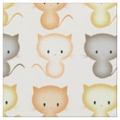 Tissu Motif de chaton mignon (Fermer)