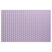 Tissu Motif de chats blancs| Violet (Yard)