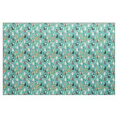 Tissu motif de chats et de chats à vin (Fat Quarter)