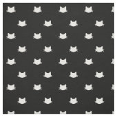Tissu Motif de chats noirs et blancs (Échantillon)