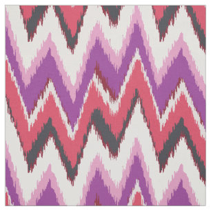 Tissu motif de chevron de tribus ikat aux couleurs chics