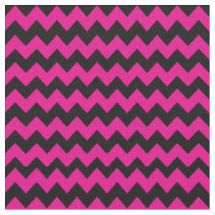 Tissu Motif de Chevron rose et noir