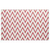 Tissu motif de chevron rouge à texture chic moderne (Fat Quarter)