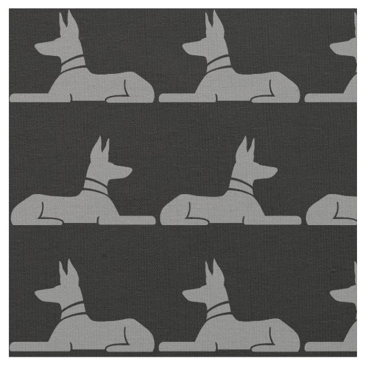 Tissu Motif de chiens de pharaon (Fermer)