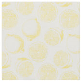 Tissu Motif de citron à main (Fermer)