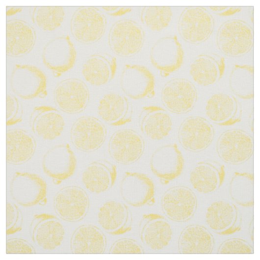 Tissu Motif de citron à main (Échantillon)