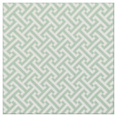 Tissu Motif de clé grecque Sage Green (Fermer)