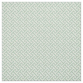 Tissu Motif de clé grecque Sage Green (Échantillon)