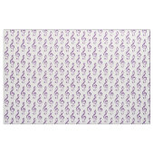 Tissu Motif de Clef Treble Violet (Yard)