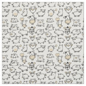 Tissu Motif de cochon Papier de joli cochonnet (Échantillon)