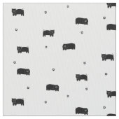 Tissu Motif de cochons et de pommes (fermé)