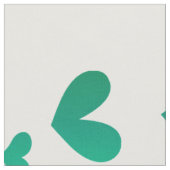 Tissu Motif de coeur vert moderne (Fermer)