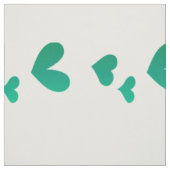 Tissu Motif de coeur vert moderne (Échantillon)