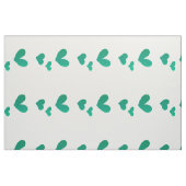 Tissu Motif de coeur vert moderne (Fat Quarter)