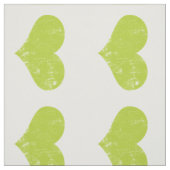 Tissu Motif de coeur vert moderne (Échantillon)