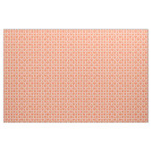 Tissu Motif de cœurs blancs corail (Yard)
