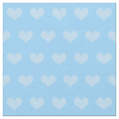 Tissu Motif de cœurs bleus pastel (Fermer)