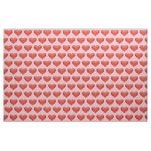 Tissu Motif de cœurs illustrés rouges (Yard)
