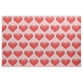 Tissu Motif de cœurs illustrés rouges (Fat Quarter)