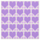 Tissu Motif de cœurs violets (Fermer)