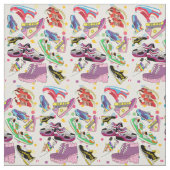 TISSU MOTIF DE COLLECTION DE CHAUSSURES (Échantillon)
