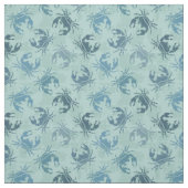 Tissu Motif de colorant de cravate des crabes (Échantillon)