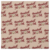 Tissu Motif de conception de maman de baseball (Échantillon)