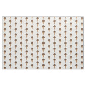 Tissu Motif de cônes de glace chocolat (Fat Quarter)