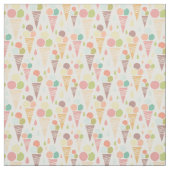 Tissu Motif de cônes glacés (Échantillon)