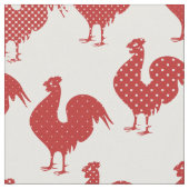 Tissu Motif de coq Polka Dot (Fermer)