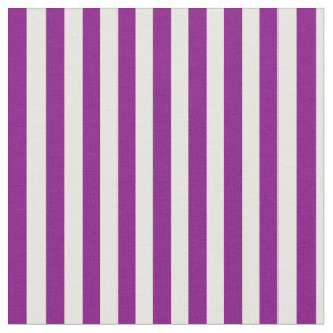 Tissu Motif de couleur pourpre et blanche avec fil/rayé