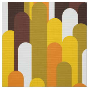 Tissu motif de couleurs rétro-moderne vintage2