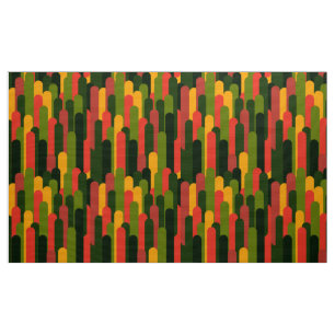 Tissu motif de couleurs rétro-moderne vintage2