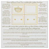 Tissu Motif de couture de broche de diadème de couronne (Échantillon)