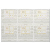 Tissu Motif de couture de broche de diadème de couronne (Fat Quarter)