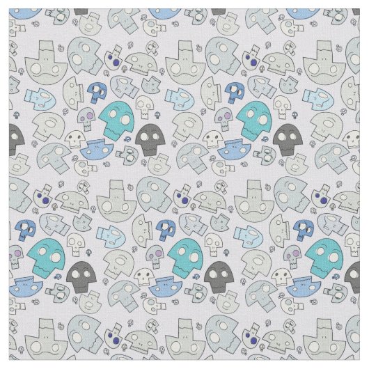 Tissu Motif de crâne (Fermer)