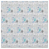 Tissu Motif de crâne (Échantillon)