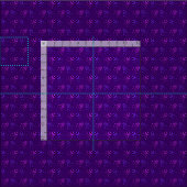 Tissu Motif de crâne de dessin violet (Carreau)