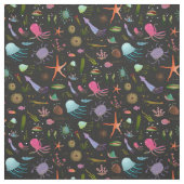 Tissu Motif de créatures de mer (Échantillon)