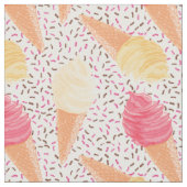 Tissu Motif de crème glacée (Fermer)
