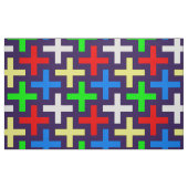 Tissu Motif de croix colorées (Fat Quarter)
