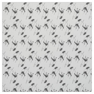 Tissu Motif de croquis Panda Bear