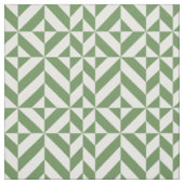 Tissu Motif de cube géométrique vert forêt (Échantillon)